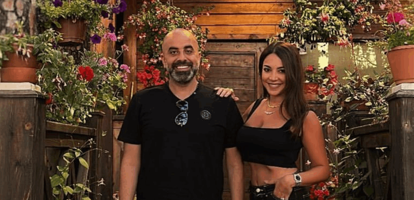 Presenter and Actor Hisham Haddad Enjoys Fun-Filled Vacation on Greek Island of Mykonos with Wife Natalie Zarka and Friends