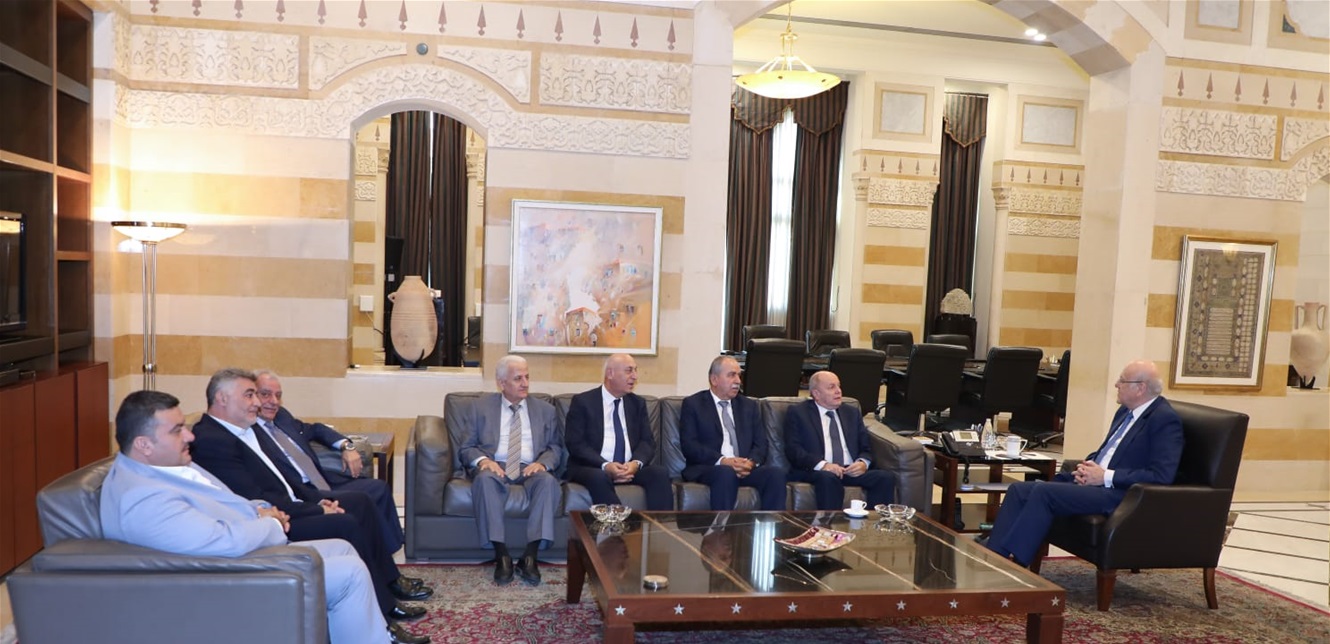 A series of meetings for Miqati in Serail … and good news on salaries