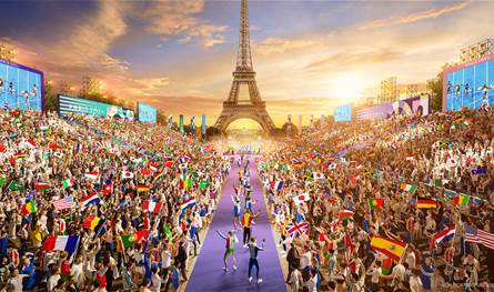 بحضور حشدٍ من زعماء العالم.. إنطلاقة تاريخية لأولمبياد باريس 2024! 