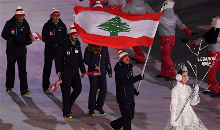 بالفيديو.. شاهدوا لحظة دخول بعثة لبنان إلى أولمبياد &quot;باريس 2024&quot;