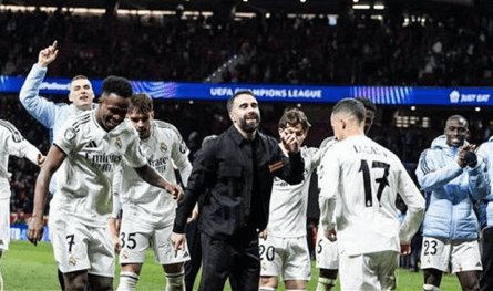 بالفيديو.. هكذا سخر لاعبو ريال مدريد من جمهور الأتليتي واستفزوهم