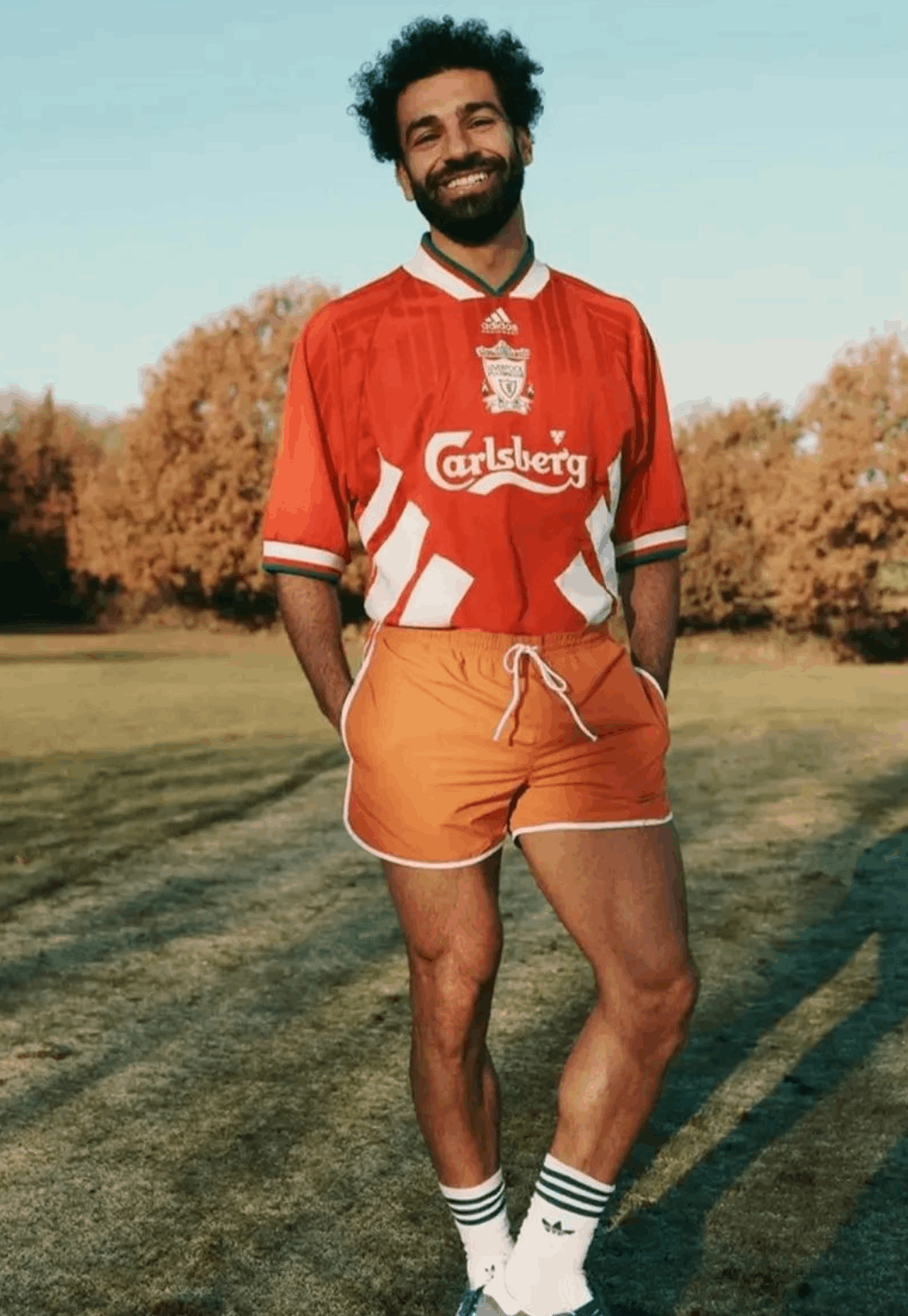 Photos- Strange clothes… A photo session of Mohamed Salah exposes him to  ridicule
